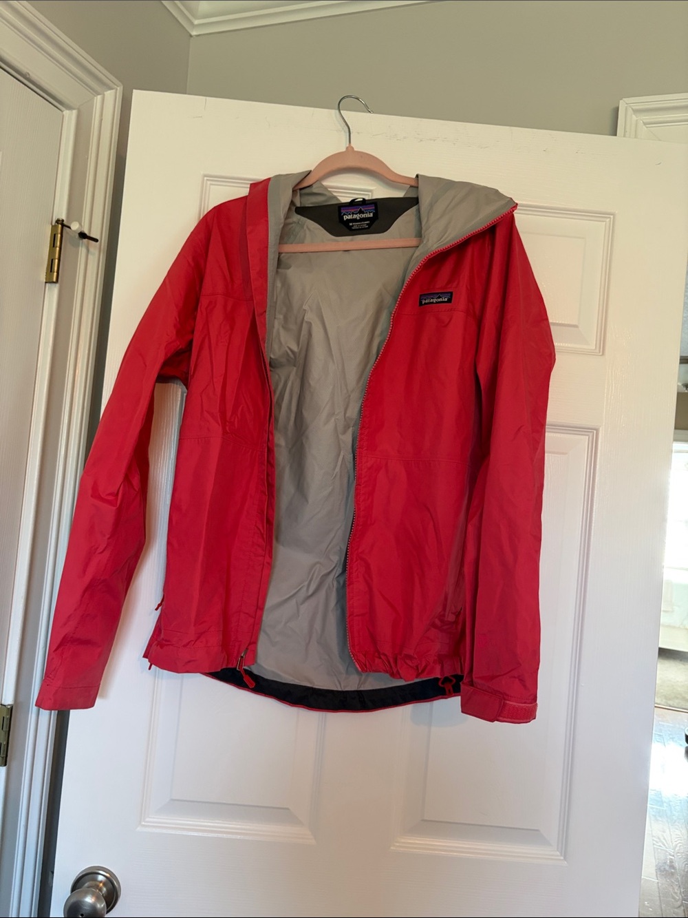Patagonia Women’s Bright Red Hooded Ski Shell Jacket